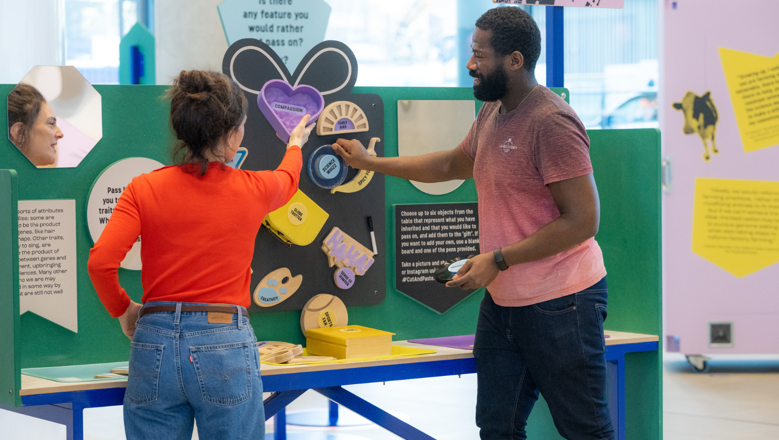 Crick cut and paste exhibit on DNA