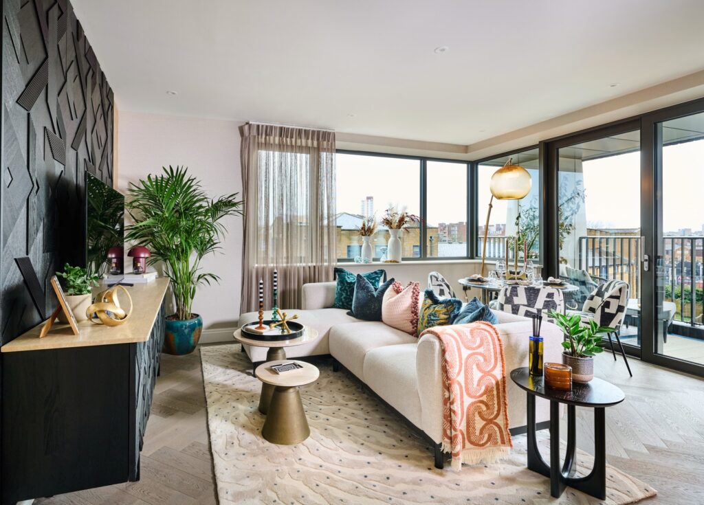 living area of Camden Goods Yard flat